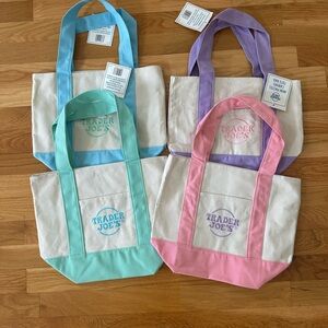 Trader Joe’s Mini Canvas Tote Bags available in Green or Purple…